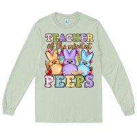 Matcha Easter Day Teacher of the sweetest peeps Long Sleeve Tee - OliviaCreatesArt