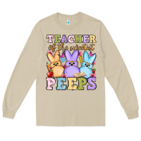 Mushroom Easter Day Teacher of the sweetest peeps Long Sleeve Tee - OliviaCreatesArt