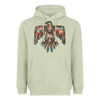 Matcha thunderbird leopard leather Heavyweight Hoodie - BarkalooDesign