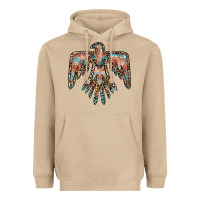 Mushroom thunderbird leopard leather Heavyweight Hoodie - BarkalooDesign