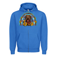 True Royal chocolate labrador rainbow Zipper Hoodie - Artiststas
