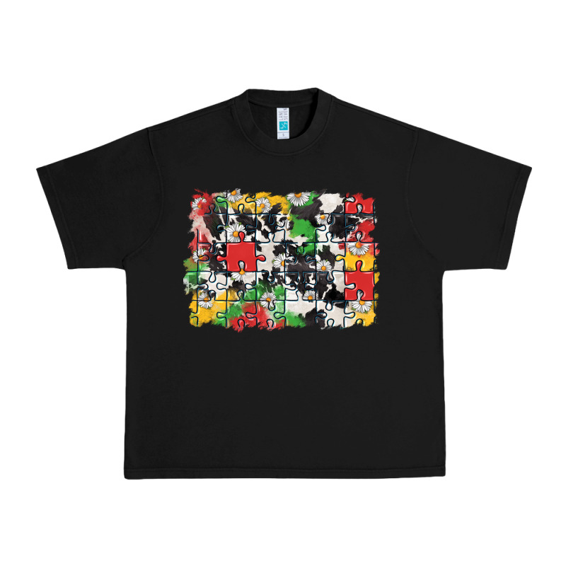 Autism Background Urban Heavy Tee by CowGirlArtShop | Teevron
