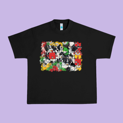 Autism Background Urban Heavy Tee Designed By Cowgirlartshop