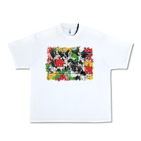White Autism background Urban Heavy Tee - CowGirlArtShop