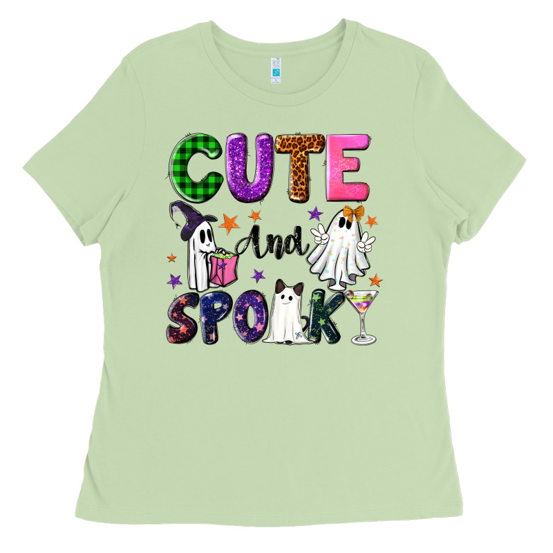 Cute And Spooky Ladies Tee by NancyCooperArtShop | Teevron