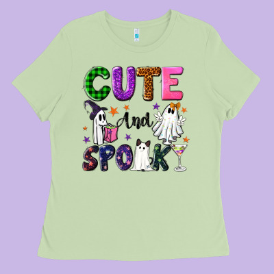 Cute And Spooky Ladies Tee Designed By Nancycooperartshop