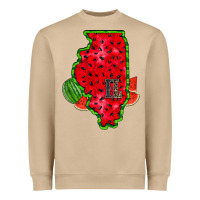 Mushroom illinois watermelon Heavyweight Sweatshirt - RacoonDesign