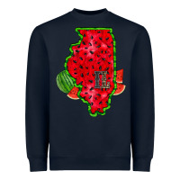 Navy illinois watermelon Heavyweight Sweatshirt - RacoonDesign