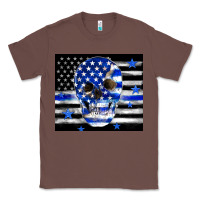 Chestnut police flag patriotic skull Classic Tee - TumblerDesignByShophia