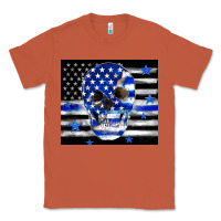 Copper police flag patriotic skull Classic Tee - TumblerDesignByShophia