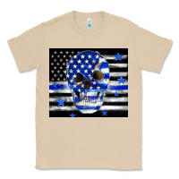 Mushroom police flag patriotic skull Classic Tee - TumblerDesignByShophia