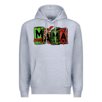 Heather Grey Christmas mama Premium Hoodie - Jasminsmagicworld