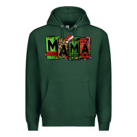 Sports Green Christmas mama Premium Hoodie - Jasminsmagicworld