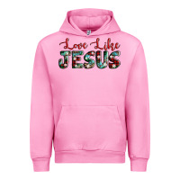 Fuchsia Pink love like jesus Urban Hoodie - AdoDesignShop