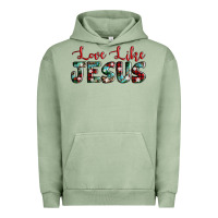Pigment Oil Green love like jesus Urban Hoodie - AdoDesignShop