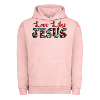 Pigment Salmon love like jesus Urban Hoodie - AdoDesignShop