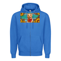 True Royal golden retriever license plate Zipper Hoodie - Artiststas