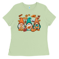 Matcha Thanksgiving gnomes Ladies Tee - NancyCooperArtShop