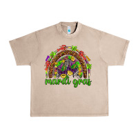 French Oak Mardi Gras rainbow and masks Urban Heavy Tee - HowdyJamesFarm