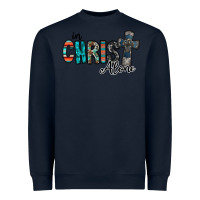 Navy in christ alone Heavyweight Sweatshirt - RacoonDesign