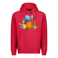 Cardinal Easter Coffee Premium Hoodie - CowhideDigitalArt