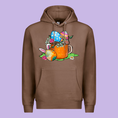 Easter Coffee Premium Hoodie Designed By Cowhidedigitalart