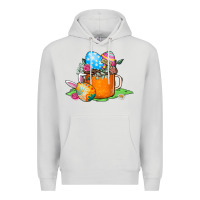 Dove Grey Easter Coffee Premium Hoodie - CowhideDigitalArt