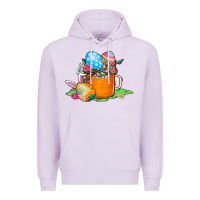Lilac Easter Coffee Premium Hoodie - CowhideDigitalArt