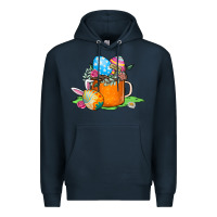 Navy Easter Coffee Premium Hoodie - CowhideDigitalArt