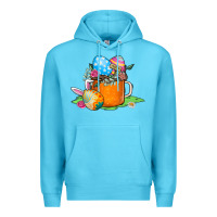 Ocean Blue Easter Coffee Premium Hoodie - CowhideDigitalArt