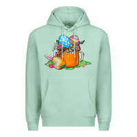 Seafoam Easter Coffee Premium Hoodie - CowhideDigitalArt