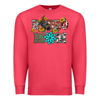Cardinal western rodeo bullfighter mom turquoise gemstones  sunflowers Premium Sweatshirt - BarkalooDesign