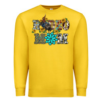 Lemon western rodeo bullfighter mom turquoise gemstones  sunflowers Premium Sweatshirt - BarkalooDesign
