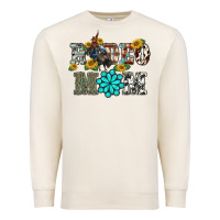 Sandshell western rodeo bullfighter mom turquoise gemstones  sunflowers Premium Sweatshirt - BarkalooDesign