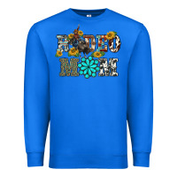 True Royal western rodeo bullfighter mom turquoise gemstones  sunflowers Premium Sweatshirt - BarkalooDesign