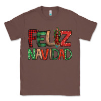 Chestnut Feliz Navidad our lady of Guadalupe Christmas Classic Tee - Jasminsmagicworld