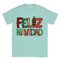 Seafoam Feliz Navidad our lady of Guadalupe Christmas Classic Tee - Jasminsmagicworld