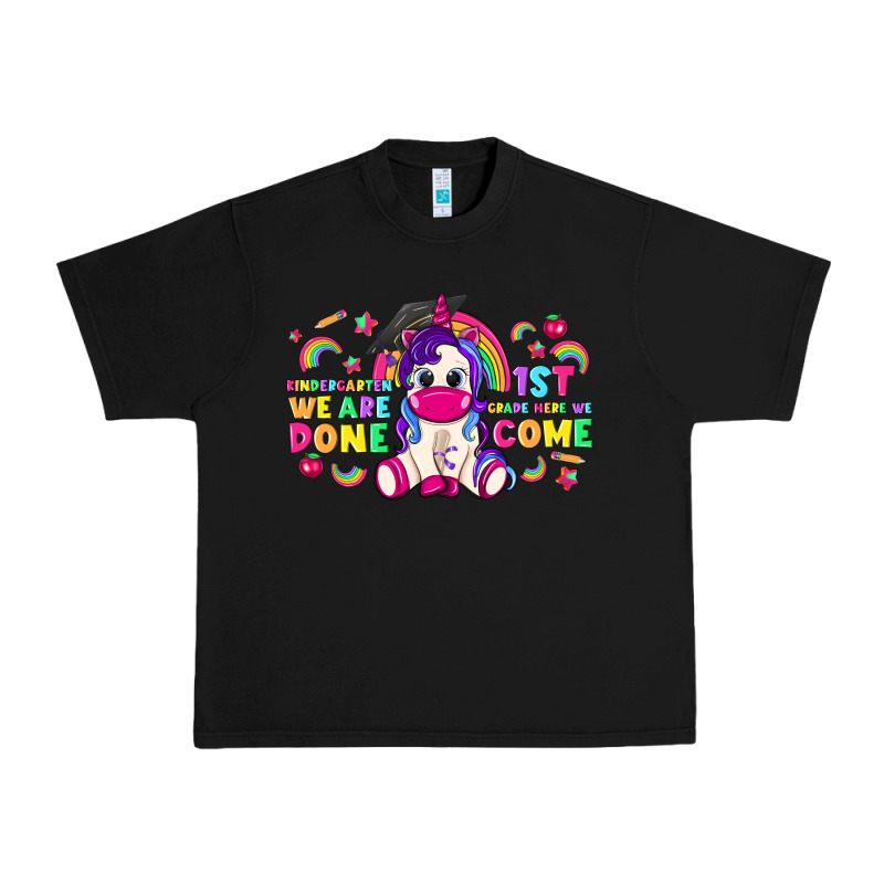 Kindergarten We Are Done 1st Here We Come With Uni Urban Heavy Tee by RanaPortraitStore | Teevron