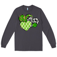 Smoke St. Patrick's Day cowhide hearts Long Sleeve Tee - OliviaCreatesArt