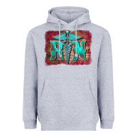 Heather Grey registered medical symbol nurse background Heavyweight Hoodie - BarkalooDesign