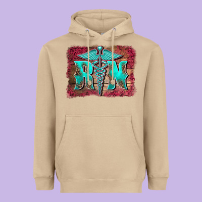 Registered Medical Symbol Nurse Background Heavyweight Hoodie Designed By Barkaloodesign