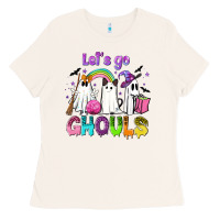 Bone Let's go ghouls Ladies Tee - NancyCooperArtShop