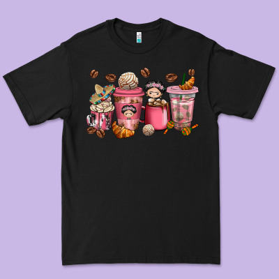 Cafecito Y Chisme Coffee Cups Premium Tee Designed By Texasbilliewilder
