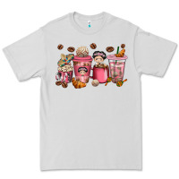 Dove Grey Cafecito y Chisme Coffee Cups Premium Tee - texasbilliewilder