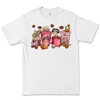 White Cafecito y Chisme Coffee Cups Premium Tee - texasbilliewilder