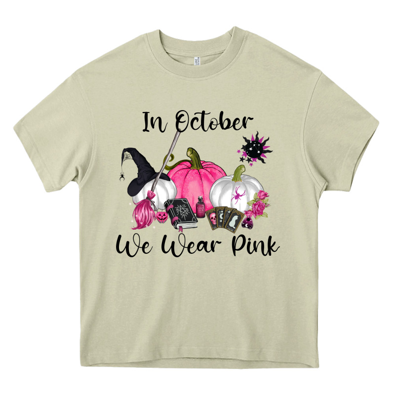 In October We Wear Pink Heavy Core Tee by RanaPortraitStore | Teevron