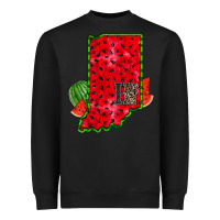 Black indiana watermelon Heavyweight Sweatshirt - RacoonDesign