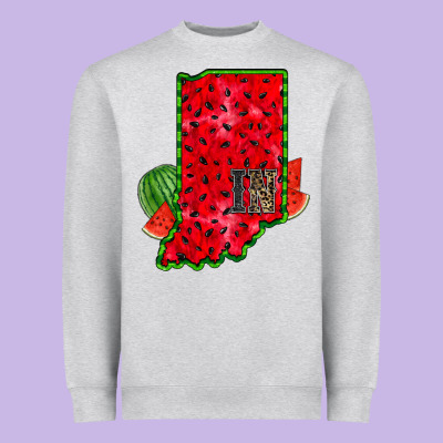 Indiana Watermelon Heavyweight Sweatshirt Designed By Racoondesign