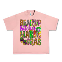 Salmon Bead up bitches it's Mardi Gras Urban Heavy Tee - HowdyJamesFarm