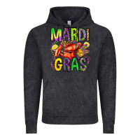 Vintage Black mardi gras crawfish olivia Vintage Hoodie - OliviaCreatesArt